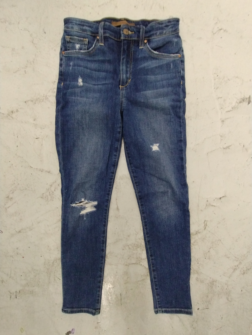 Joe's Jeans Women's Dark Blue Distressed Skinny Jeans Size 25